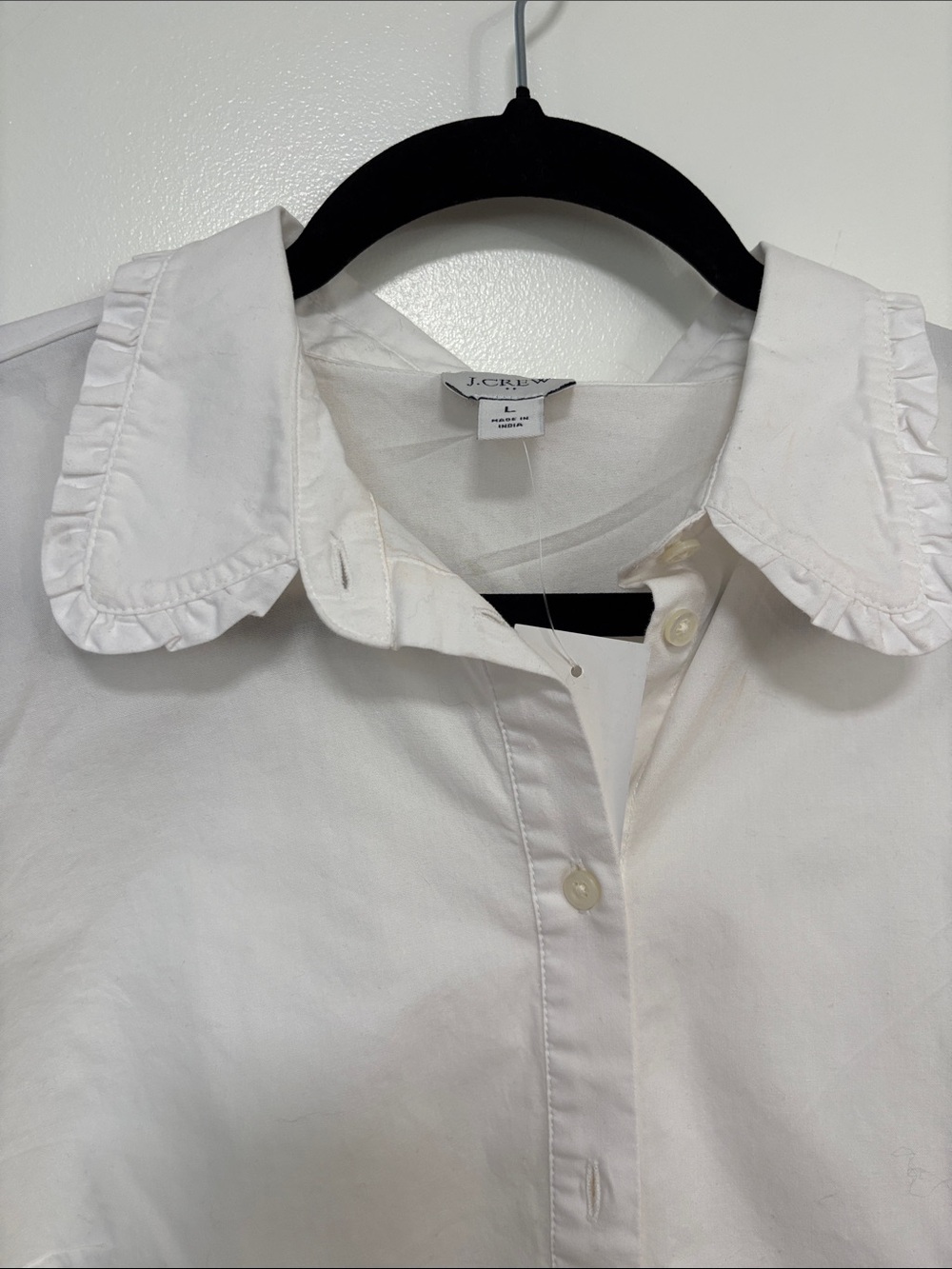 J. Crew White Women's Button-Down Shirt - Picture 6 of 6